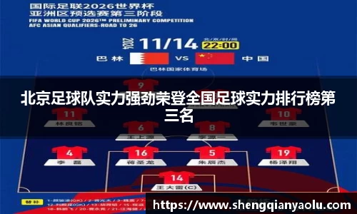 北京足球队实力强劲荣登全国足球实力排行榜第三名